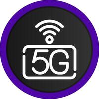 5g Netzwerk kreativ Symbol Design vektor