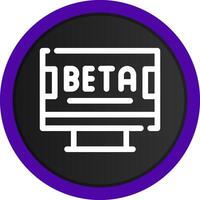 Beta kreativ Symbol Design vektor