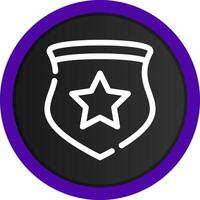 Polizeiabzeichen kreatives Icon-Design vektor