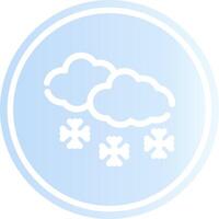 Schnee kreatives Icon-Design vektor