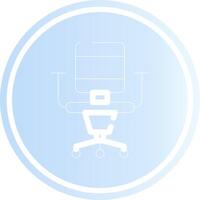 kontor stol kreativ ikon design vektor