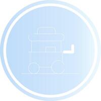 Food Cart kreatives Icon-Design vektor