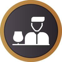 Barkeeper kreatives Icon-Design vektor