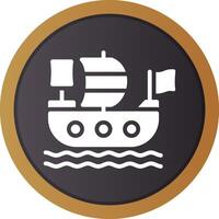 Piratenschiff kreatives Icon-Design vektor