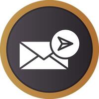 E-Mail kreatives Icon-Design senden vektor