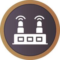 WLAN-Router kreatives Icon-Design vektor