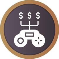 Spiel Geld kreativ Symbol Design vektor
