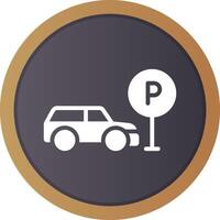 Taxi Parkplatz kreativ Symbol Design vektor