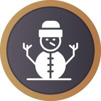 Schneemann kreatives Icon-Design vektor