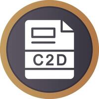 c2d kreativ ikon design vektor