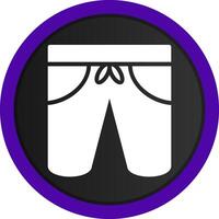 Shorts kreatives Icon-Design vektor