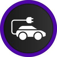 kreatives Icon-Design für Elektroautos vektor