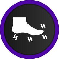 Fuß kreatives Icon-Design vektor