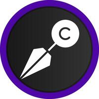 Kunai kreatives Icon-Design vektor