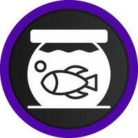 Fish Bowl kreatives Icon-Design vektor