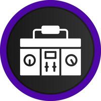 DJ-Mixer kreatives Icon-Design vektor