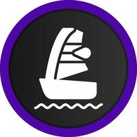 vindsurfing kreativ ikon design vektor
