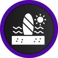 Paddle Surf kreatives Icon-Design vektor