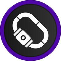 Karabiner kreatives Icon-Design vektor