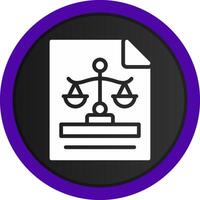 Gerechtigkeit kreatives Icon-Design vektor