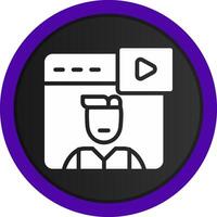 youtuber kreativ Symbol Design vektor