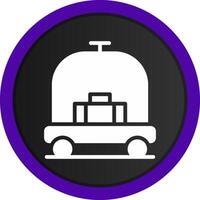 Hotelwagen kreatives Icon-Design vektor