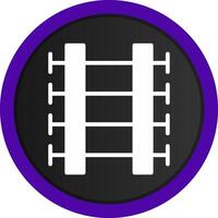 Bahngleise kreatives Icon-Design vektor