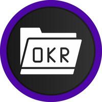 okr Mappe kreativ Symbol Design vektor