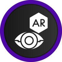 ar Kontakt Linse kreativ Symbol Design vektor