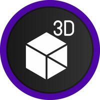 3d Objekt kreativ Symbol Design vektor