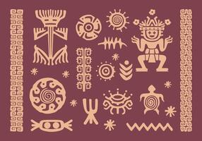 etnisk maya mönster bakgrund illustration vektor samling, tyg textil- kultur fabrik mall design, skriva ut konst afrikansk konst redigerbar.