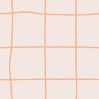 modern kariert nahtlos Muster mit Orange Linien vektor