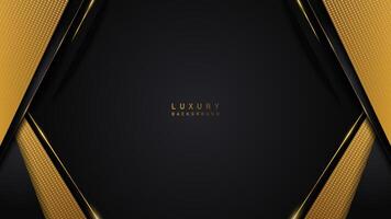 modern Luxus Gold Linie auf schwarz Hintergrund. Luxus Prämie Design Vorlage vektor