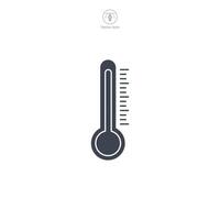 termometer ikon symbol vektor illustration isolerat på vit bakgrund