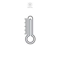 termometer ikon symbol vektor illustration isolerat på vit bakgrund