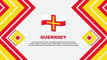 Guernsey Flagge abstrakt Hintergrund Design Vorlage. Guernsey Unabhängigkeit Tag Banner Hintergrund Vektor Illustration. Guernsey Design