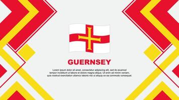 guernsey flagga abstrakt bakgrund design mall. guernsey oberoende dag baner tapet vektor illustration. guernsey baner