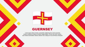 Guernsey Flagge abstrakt Hintergrund Design Vorlage. Guernsey Unabhängigkeit Tag Banner Hintergrund Vektor Illustration. Guernsey Vorlage