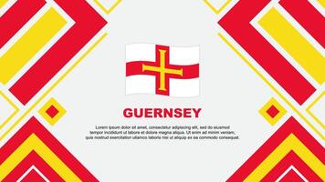 Guernsey Flagge abstrakt Hintergrund Design Vorlage. Guernsey Unabhängigkeit Tag Banner Hintergrund Vektor Illustration. Guernsey Flagge