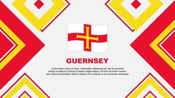 Guernsey Flagge abstrakt Hintergrund Design Vorlage. Guernsey Unabhängigkeit Tag Banner Hintergrund Vektor Illustration. Guernsey Unabhängigkeit Tag