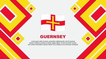 Guernsey Flagge abstrakt Hintergrund Design Vorlage. Guernsey Unabhängigkeit Tag Banner Hintergrund Vektor Illustration. Guernsey Karikatur