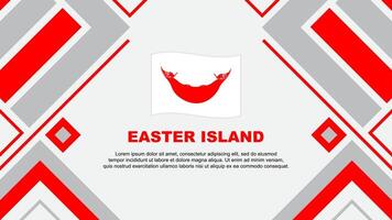 Ostern Insel Flagge abstrakt Hintergrund Design Vorlage. Ostern Insel Unabhängigkeit Tag Banner Hintergrund Vektor Illustration. Ostern Insel Flagge