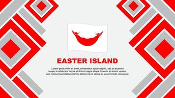 Ostern Insel Flagge abstrakt Hintergrund Design Vorlage. Ostern Insel Unabhängigkeit Tag Banner Hintergrund Vektor Illustration. Ostern Insel