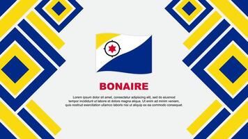 bonaire flagga abstrakt bakgrund design mall. bonaire oberoende dag baner tapet vektor illustration. bonaire