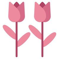 Tulpe Symbol Frühling, zum uiux, Netz, Anwendung, Infografik, usw vektor