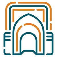 mihrab ikon ramadan, för infografik, webb, app, etc vektor