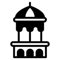 Minarett Symbol Ramadan, zum Infografik, Netz, Anwendung, usw vektor
