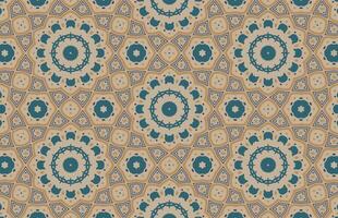färgrik geometrisk stjärna islamic design mönster vektor