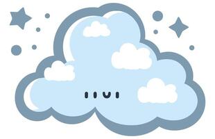 moln och kall vector.cloud ikon. vektor illustration.