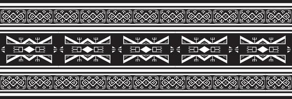 inföding amerikan vektor svartvit sömlös mönster. ändlös svart aztek, maja, inka prydnad. teckning för sandblästring och plotter och laser skärande